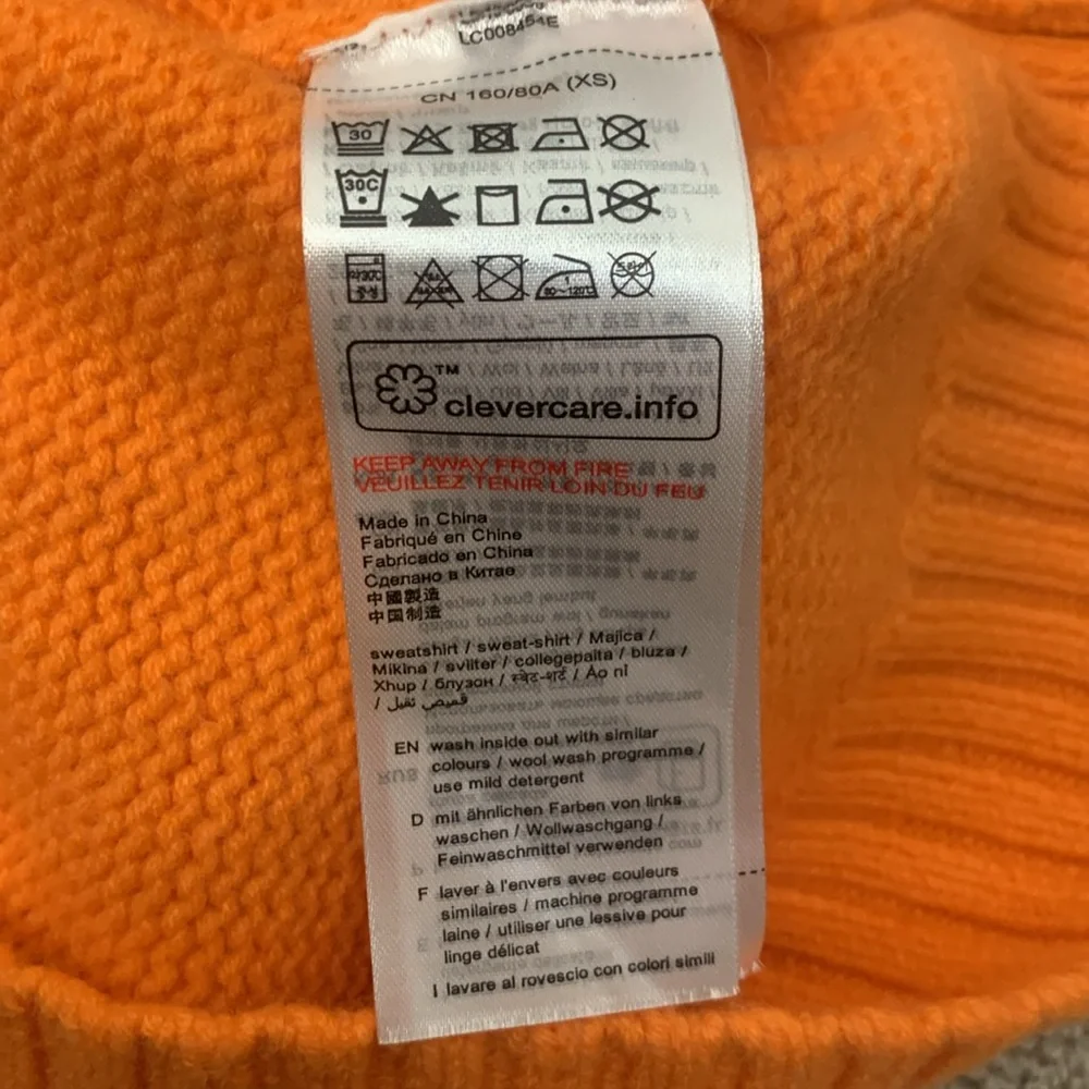 Esprit Orange Crew Neck Pullover Sweater- NWT - Picture 13 of 14